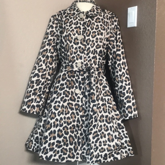 kate spade Jackets & Blazers - New! Full skirt trench coat! Leopard! Kate Spade